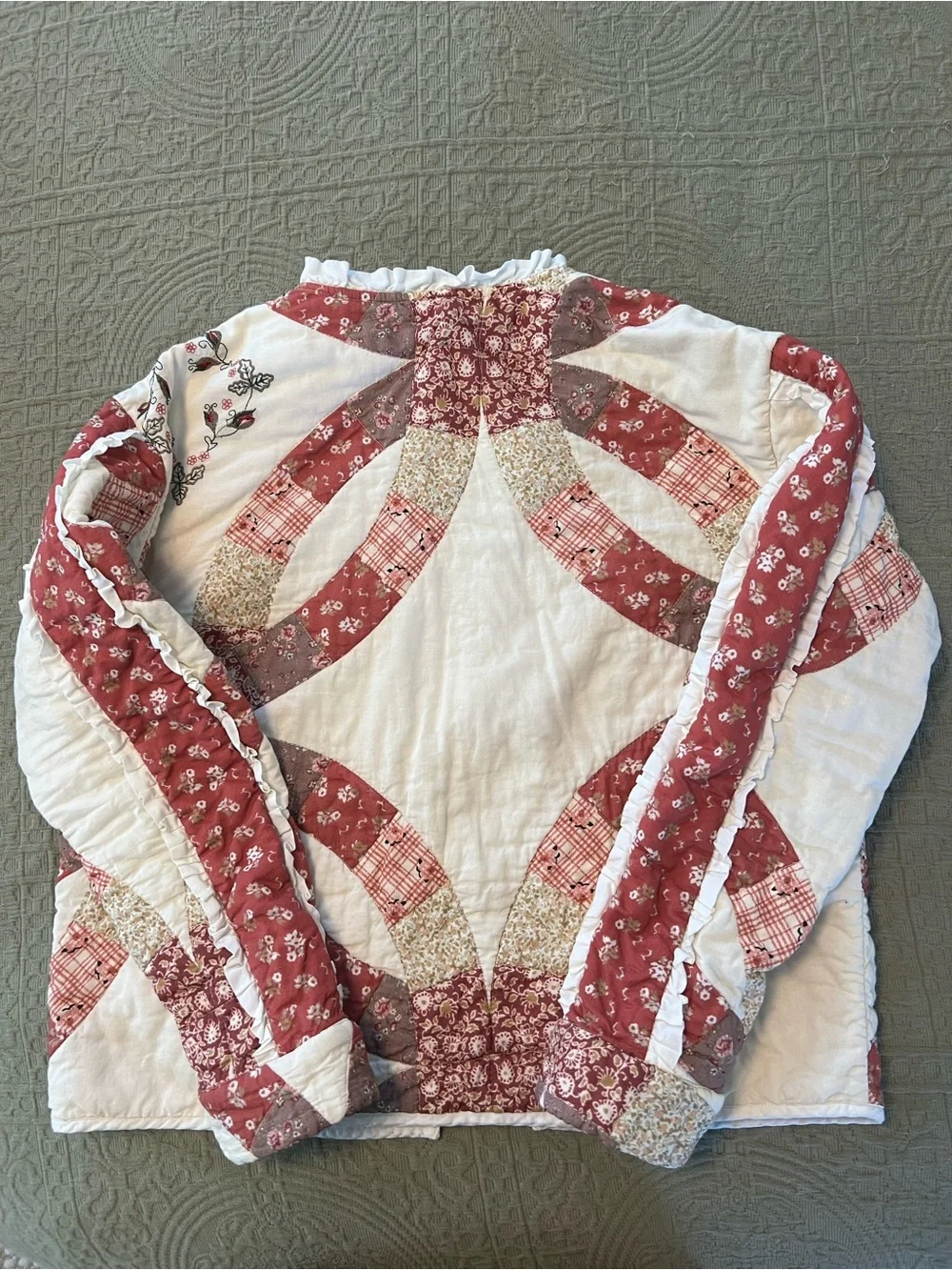 Free People Unbranded Quilted Tie Front Jacket